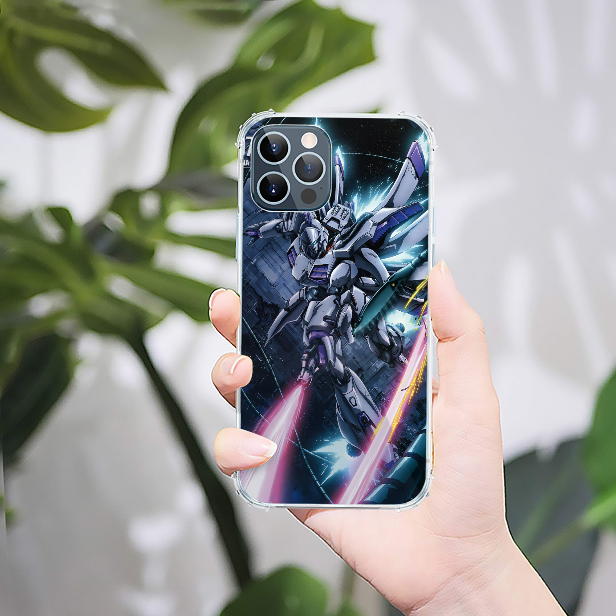 （画像用） 機動戦士ガンダム Mobile Suit Gundam 【iPhone 12シリーズ対応】透明スマホケース（クリアソフトケース）